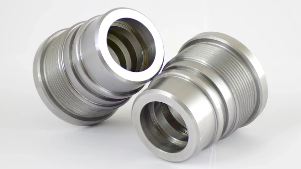 Custom hydraulic cylinder parts manufactured by BIB Parts